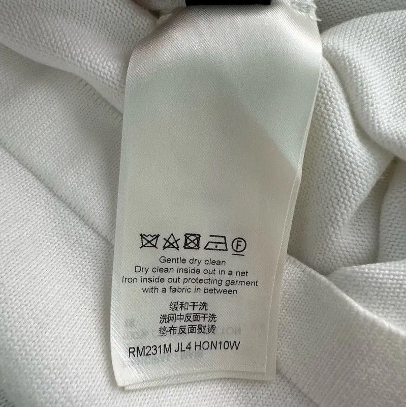 Louis Vuitton Louis Vuitton Men's White Cotton T-Shirt 0089 Size US L / EU 52-54 / 3 - 5 Thumbnail