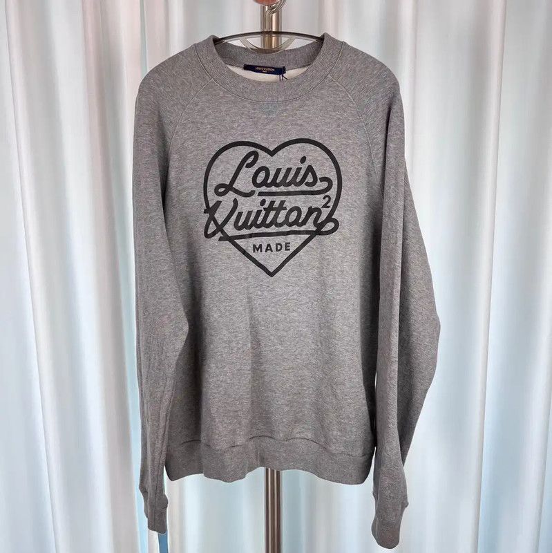 Louis Vuitton Louis Vuitton Gray Cotton Men's Sweatshirt 0089 Size US L / EU 52-54 / 3 - 2 Thumbnail