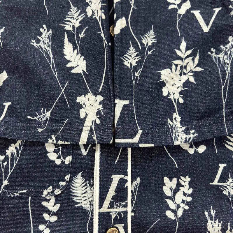 Louis Vuitton Louis Vuitton Blue Cotton Short Sleeve Shirt 0089 Size US M / EU 48-50 / 2 - 6 Thumbnail