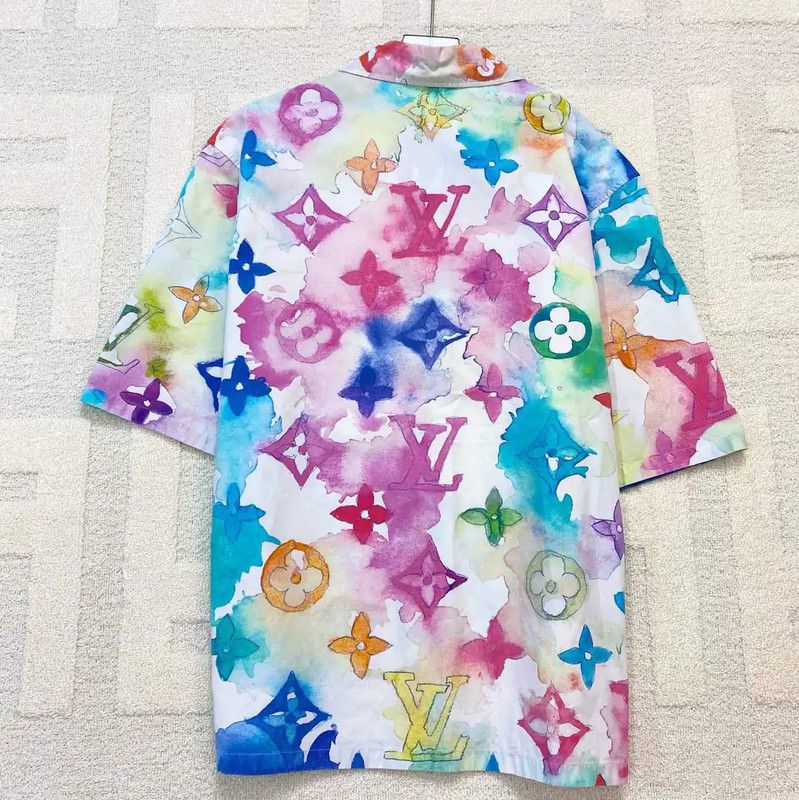 Louis Vuitton Louis Vuitton Colorful Short Sleeve Shirt 0089 Size US XL / EU 56 / 4 - 2 Thumbnail