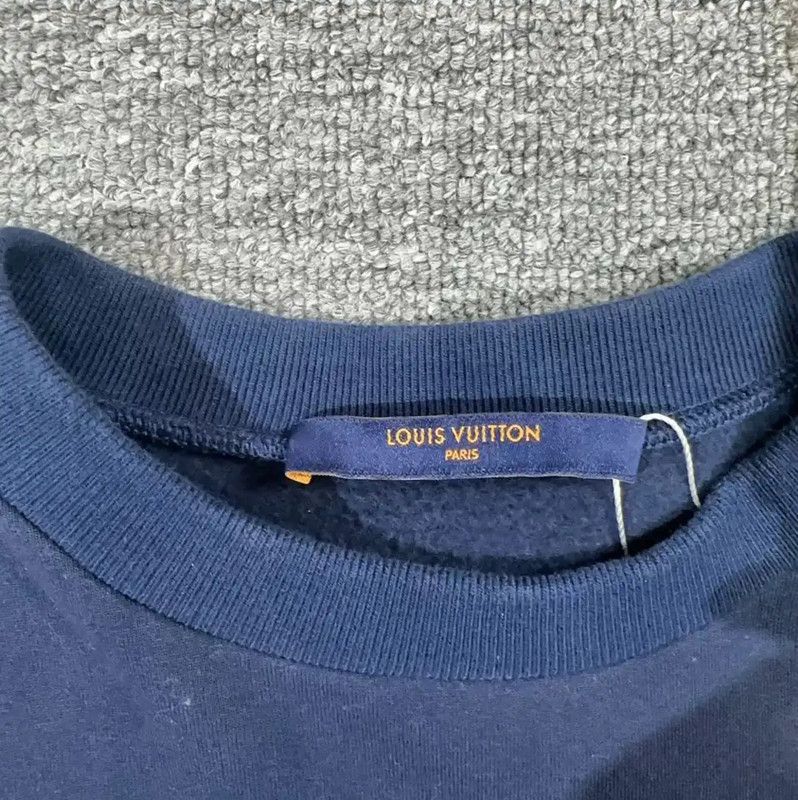 Louis Vuitton Louis Vuitton Blue Cotton Blend Sweatshirt 0089 Size US S / EU 44-46 / 1 - 5 Thumbnail