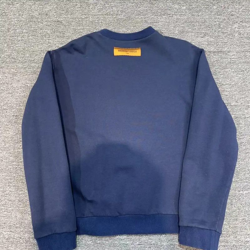 Louis Vuitton Louis Vuitton Blue Cotton Blend Sweatshirt 0089 Size US S / EU 44-46 / 1 - 2 Thumbnail