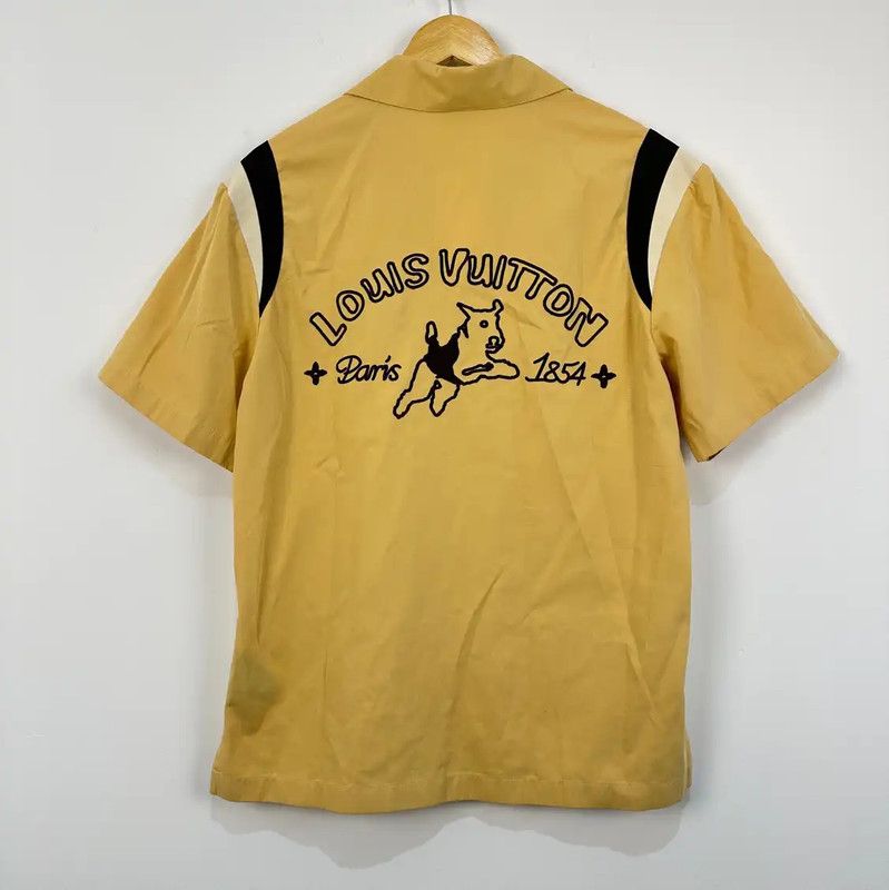 Louis Vuitton Louis Vuitton Yellow Cotton Short Sleeve Shirt 0089 Size US S / EU 44-46 / 1 - 2 Thumbnail