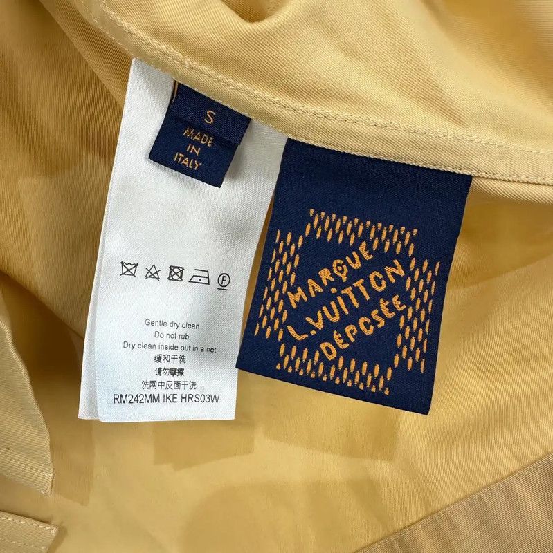 Louis Vuitton Louis Vuitton Yellow Cotton Short Sleeve Shirt 0089 Size US S / EU 44-46 / 1 - 5 Thumbnail