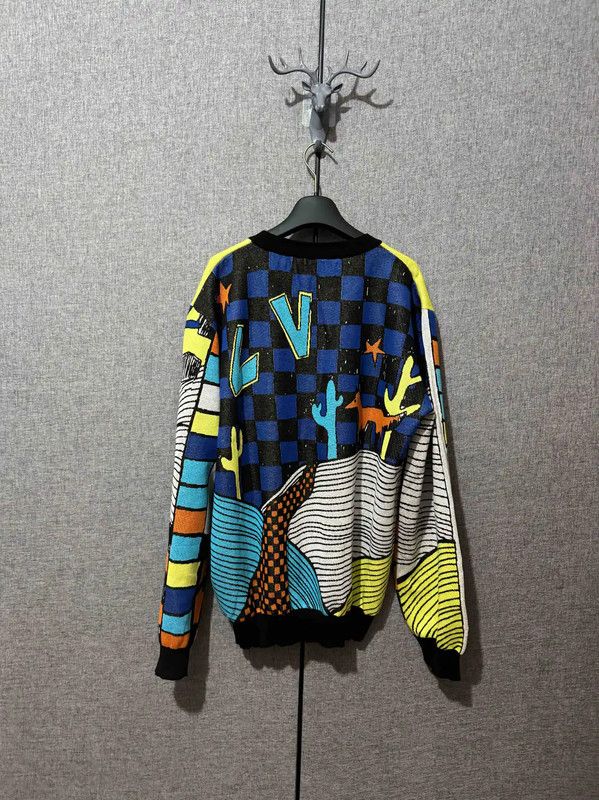 Louis Vuitton Louis Vuitton Colorful Knit Sweater for Men 0089 Size US L / EU 52-54 / 3 - 2 Thumbnail