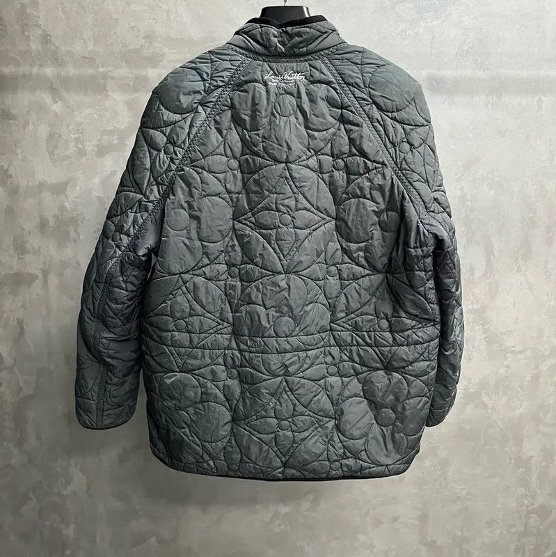 Louis Vuitton Louis Vuitton Quilted Gray Cotton Jacket 0089 Size US XXL / EU 58 / 5 - 2 Thumbnail
