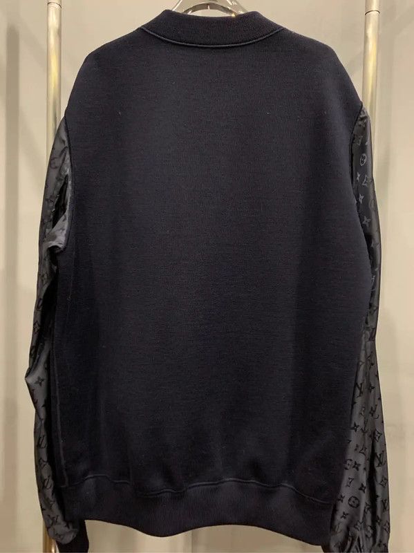 Louis Vuitton Louis Vuitton XXL Black Printed Bomber Jacket 0089 Size US XXL / EU 58 / 5 - 2 Thumbnail