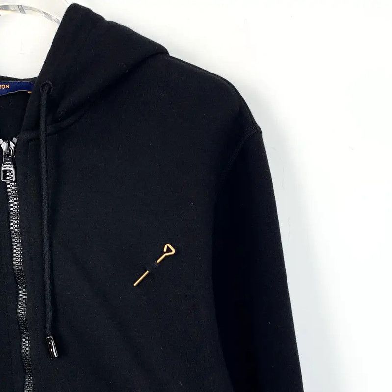 Louis Vuitton Louis Vuitton Black Cotton Men's Hoodie 0089 Size US M / EU 48-50 / 2 - 3 Thumbnail