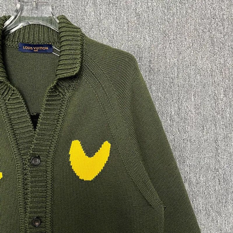 Louis Vuitton Louis Vuitton Green Wool Knit Sweater 0089 Size US XXL / EU 58 / 5 - 3 Thumbnail