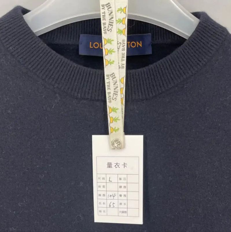 Louis Vuitton Louis Vuitton Blue Cashmere Knit Sweater 0089 Size US L / EU 52-54 / 3 - 5 Thumbnail