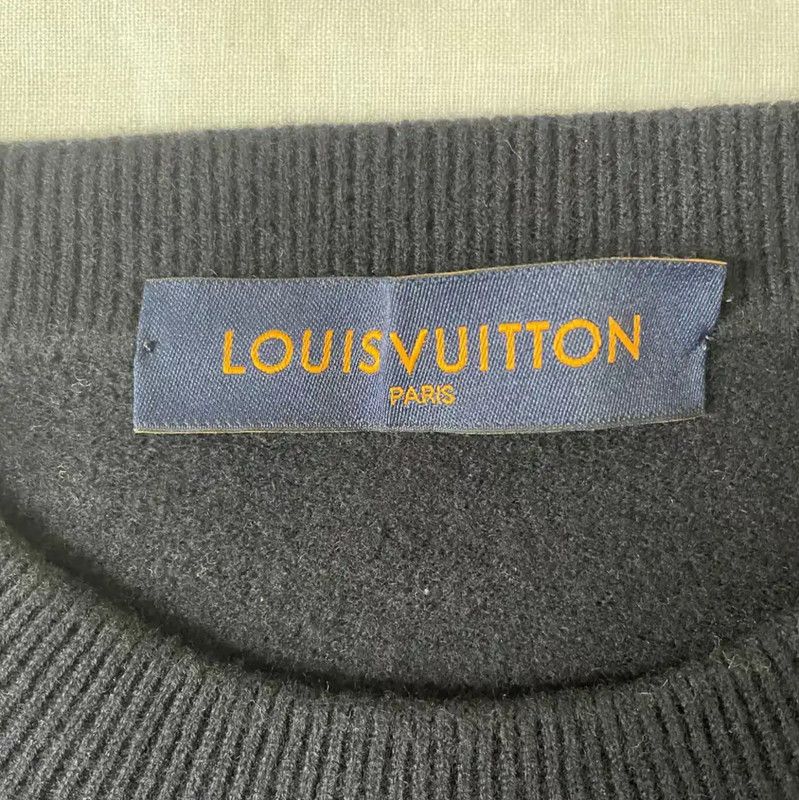 Louis Vuitton Louis Vuitton Blue Cashmere Knit Sweater 0089 Size US L / EU 52-54 / 3 - 3 Thumbnail