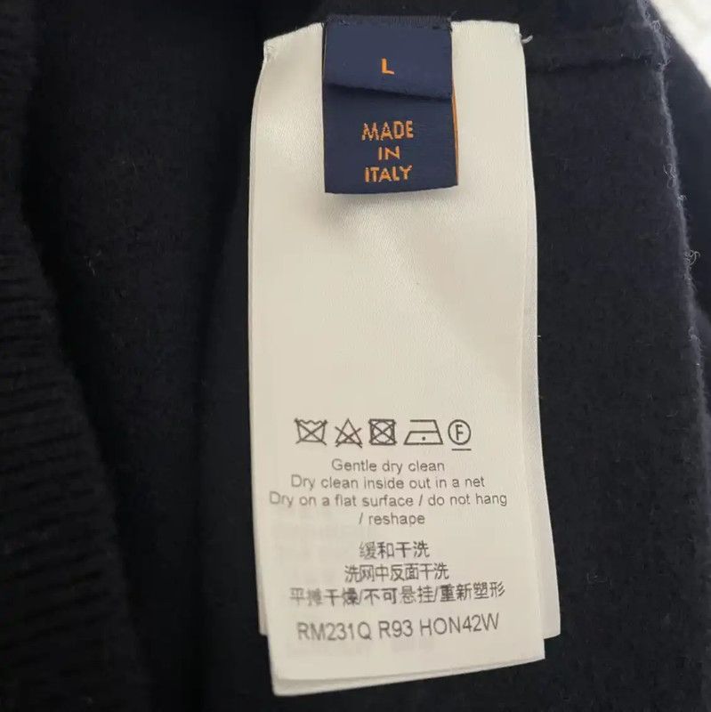 Louis Vuitton Louis Vuitton Blue Cashmere Knit Sweater 0089 Size US L / EU 52-54 / 3 - 4 Thumbnail
