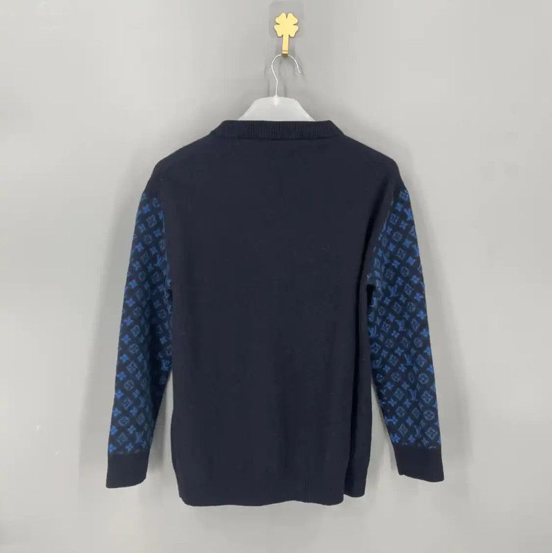 Louis Vuitton Louis Vuitton Blue Cashmere Knit Sweater 0089 Size US L / EU 52-54 / 3 - 2 Thumbnail