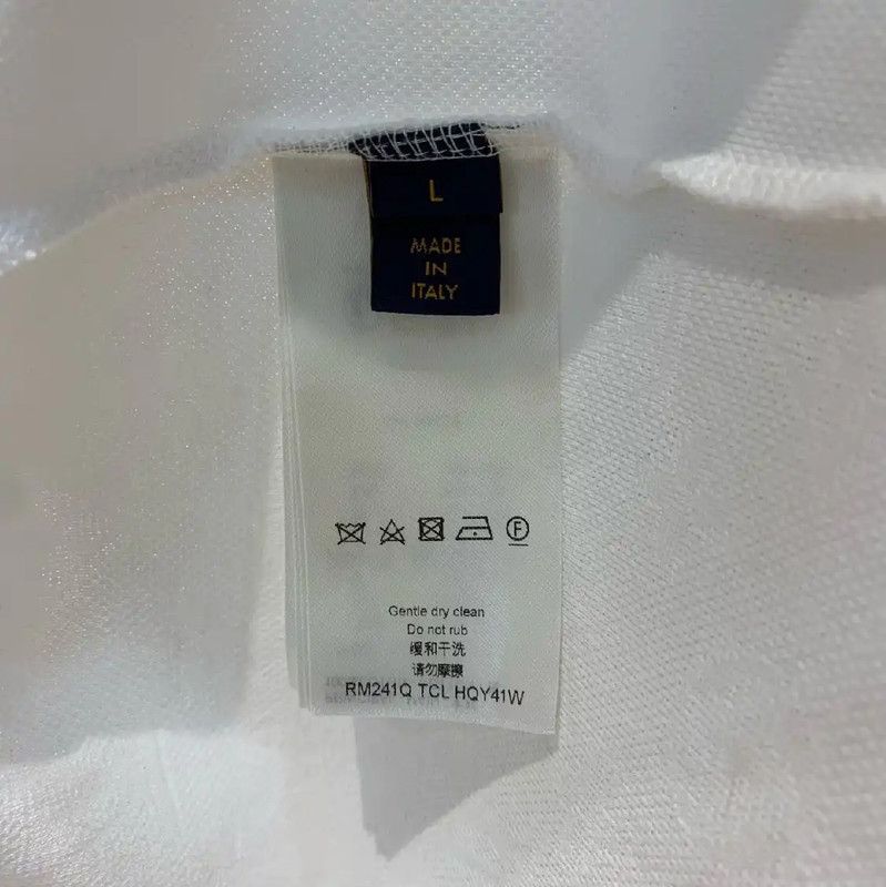 Louis Vuitton Louis Vuitton White Cotton Men's T-shirt 0089 Size US L / EU 52-54 / 3 - 5 Thumbnail