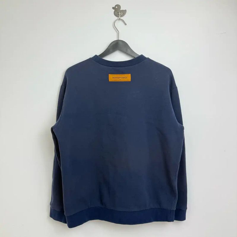 Louis Vuitton Louis Vuitton Men's Blue Cotton Sweatshirt 0089 Size US L / EU 52-54 / 3 - 2 Thumbnail