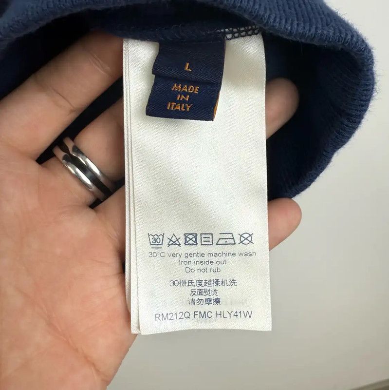 Louis Vuitton Louis Vuitton Men's Blue Cotton Sweatshirt 0089 Size US L / EU 52-54 / 3 - 5 Thumbnail