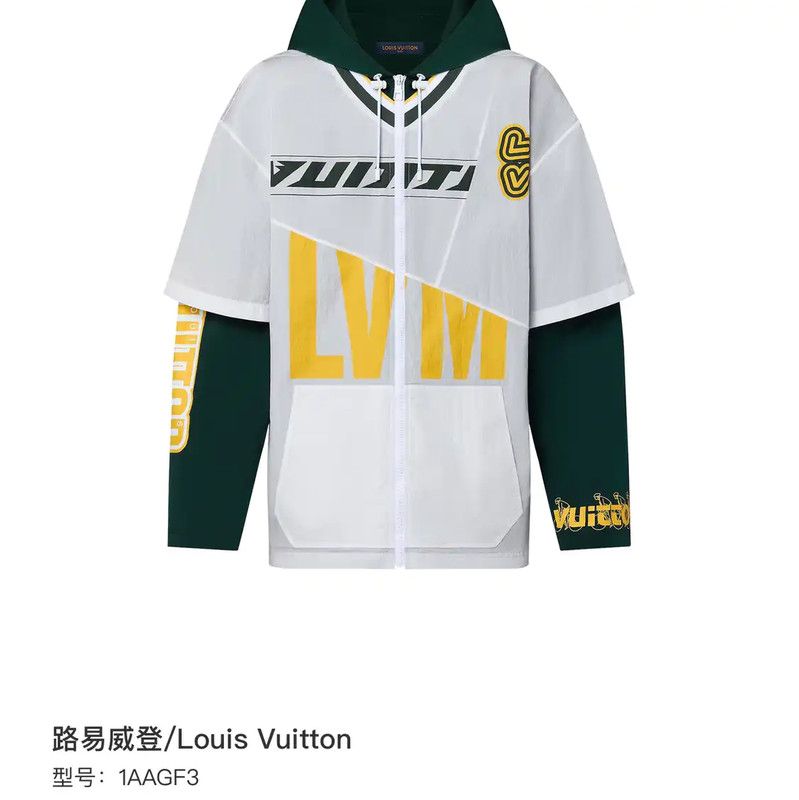 Louis Vuitton Louis Vuitton Men's Hooded Jacket in White 0089 Size US S / EU 44-46 / 1 - 7 Thumbnail