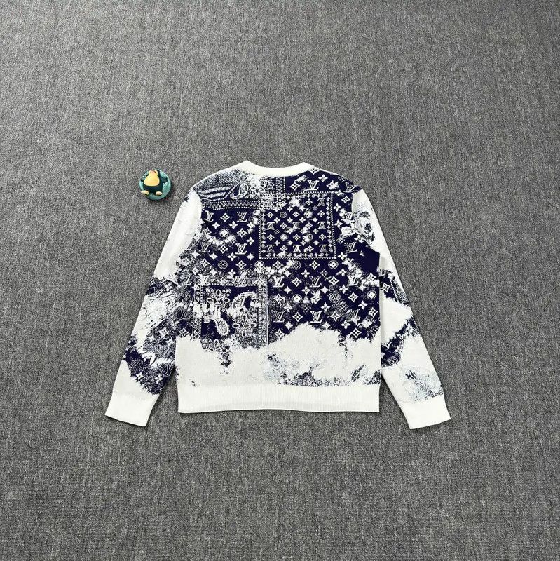 Louis Vuitton Louis Vuitton Men's White Knit Sweater 0089 Size US M / EU 48-50 / 2 - 2 Thumbnail