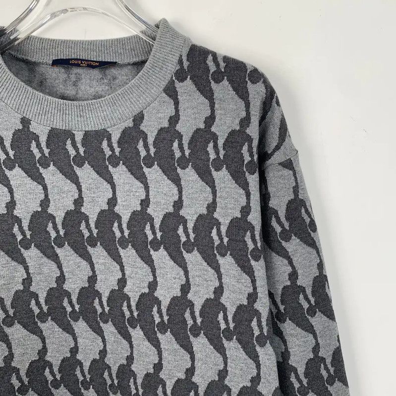 Louis Vuitton Louis Vuitton Gray Cotton Knit Sweater for Men 0089 Size US L / EU 52-54 / 3 - 3 Thumbnail