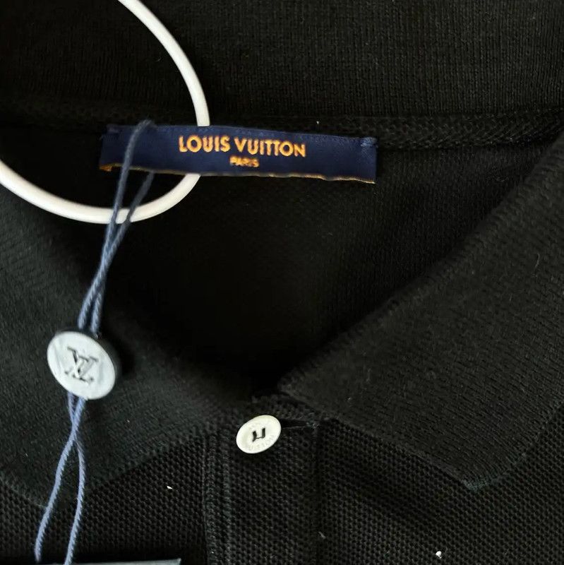 Louis Vuitton Louis Vuitton Men's Black Cotton T-Shirt XL 0089 Size US XL / EU 56 / 4 - 3 Thumbnail