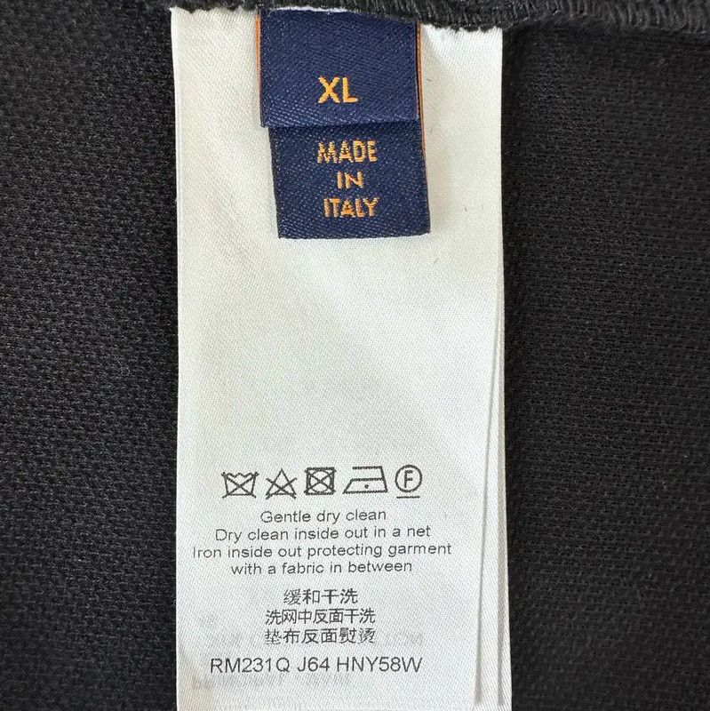 Louis Vuitton Louis Vuitton Men's Black Cotton T-Shirt XL 0089 Size US XL / EU 56 / 4 - 4 Thumbnail