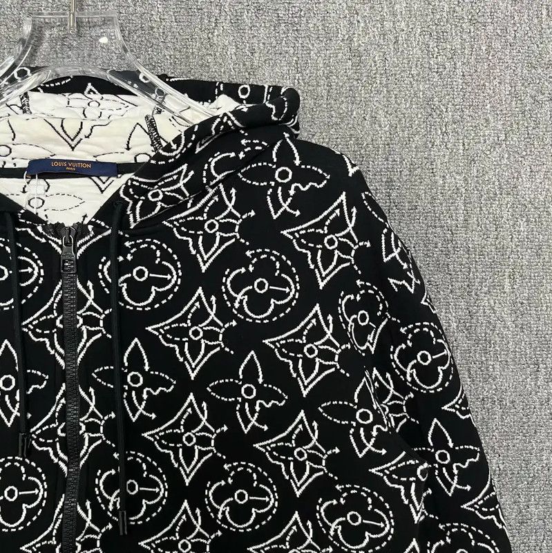 Louis Vuitton Louis Vuitton Black Cotton Men's Jacket 0089 Size US L / EU 52-54 / 3 - 3 Thumbnail