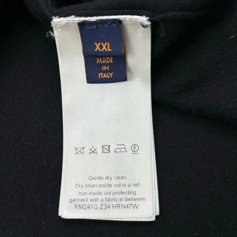 Louis Vuitton Louis Vuitton Black Embroidered Summer T-Shirt 0089 Size US XL / EU 56 / 4 - 5 Thumbnail