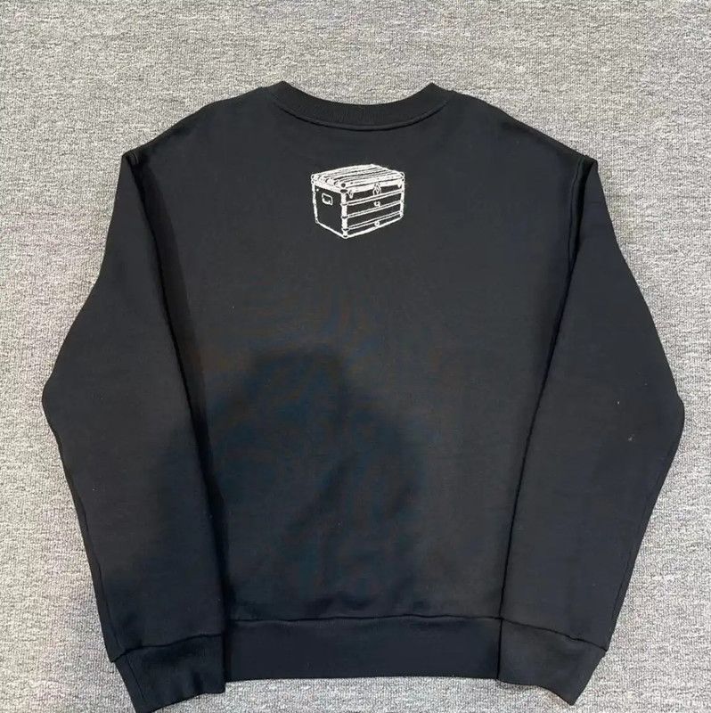 Louis Vuitton Louis Vuitton Black Cotton Blend Sweatshirt 0089 Size US L / EU 52-54 / 3 - 2 Thumbnail