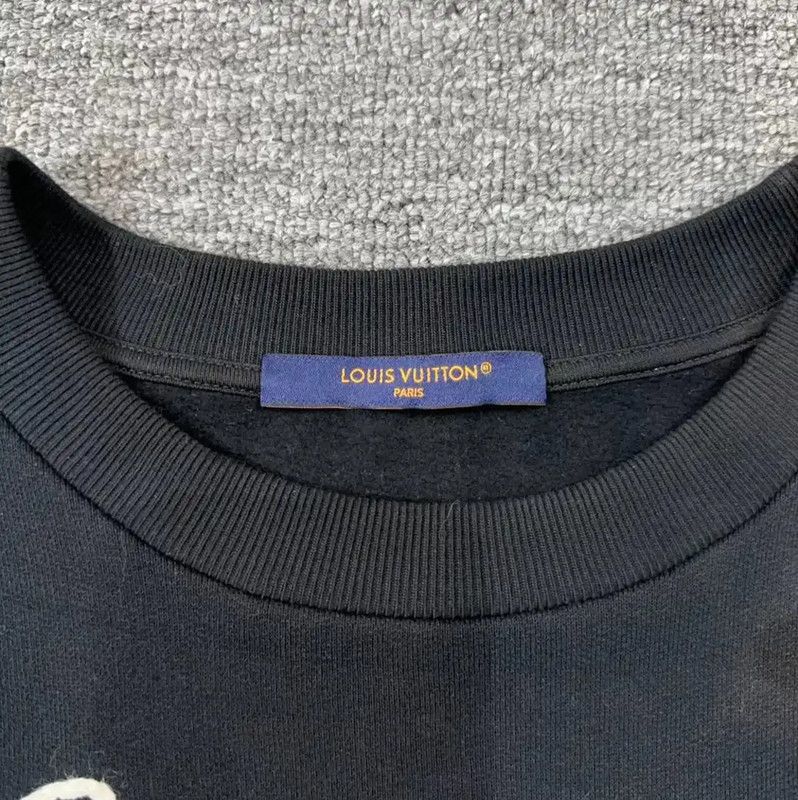 Louis Vuitton Louis Vuitton Black Cotton Blend Sweatshirt 0089 Size US L / EU 52-54 / 3 - 5 Thumbnail