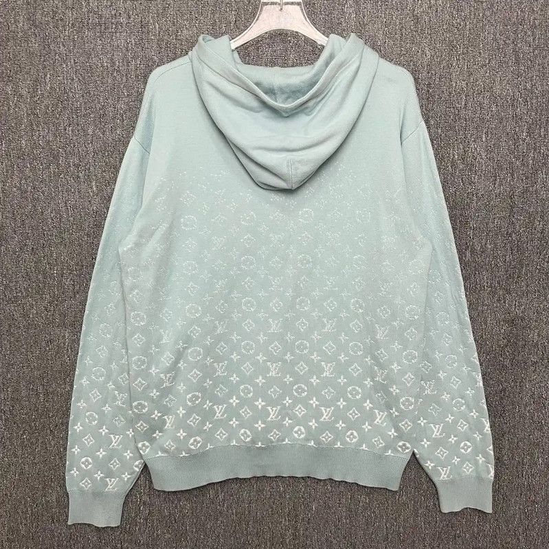 Louis Vuitton Louis Vuitton Light Blue Men's Hoodie 0089 Size US L / EU 52-54 / 3 - 2 Thumbnail