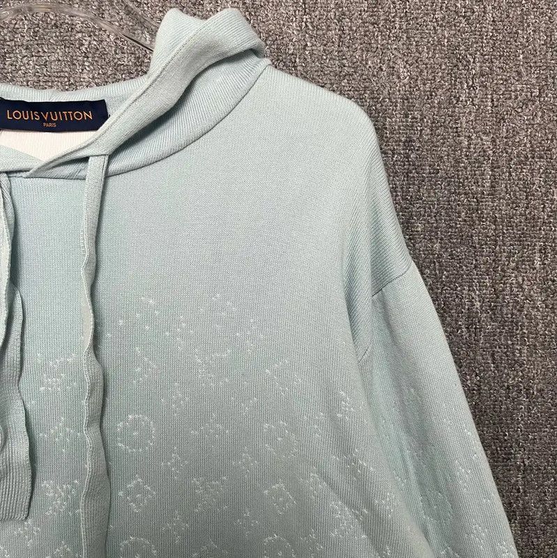Louis Vuitton Louis Vuitton Light Blue Men's Hoodie 0089 Size US L / EU 52-54 / 3 - 4 Thumbnail