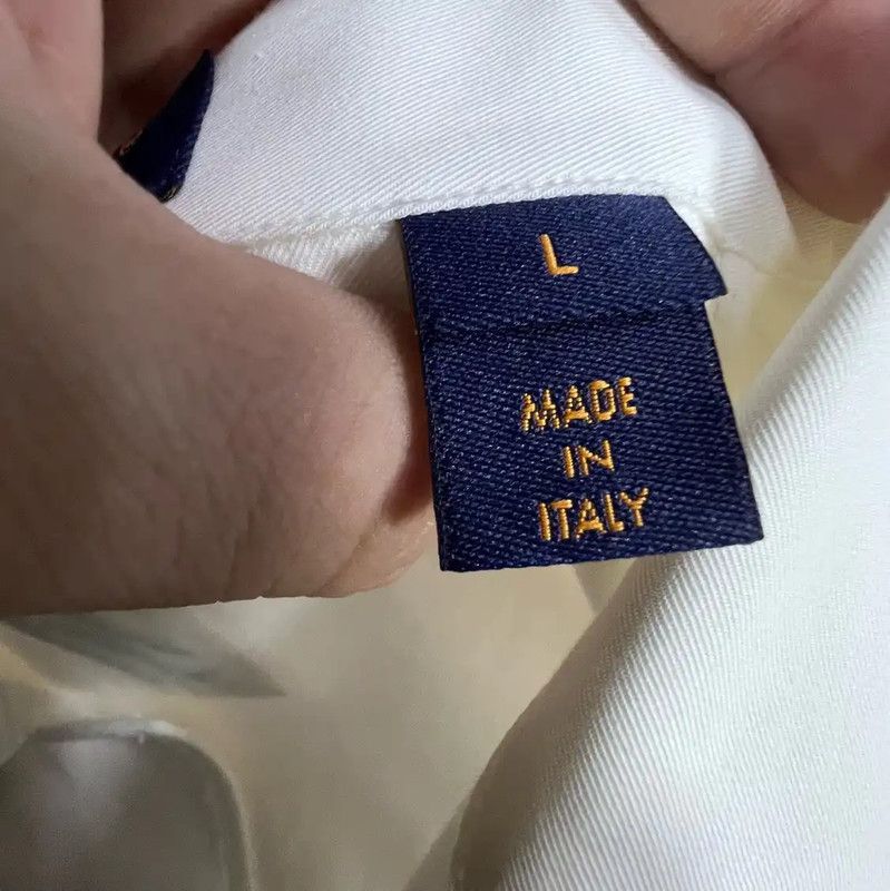Louis Vuitton Louis Vuitton White Cotton Men's Shirt 0089 Size US L / EU 52-54 / 3 - 3 Thumbnail