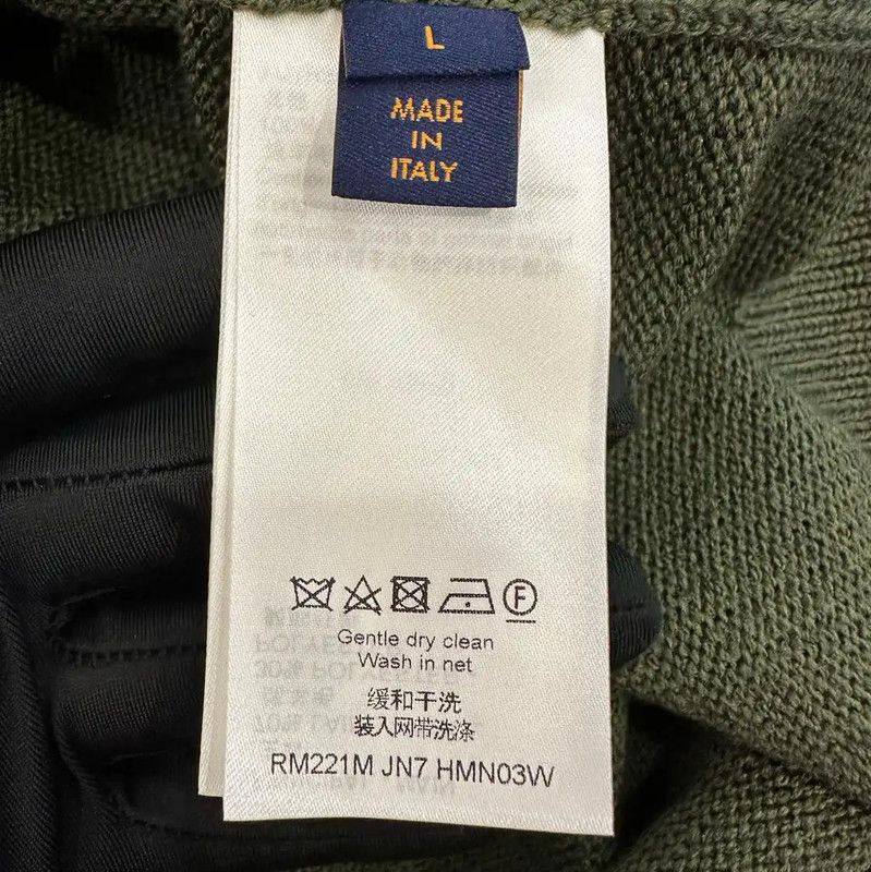Louis Vuitton Louis Vuitton Green Wool Men's Knit Pullover 0089 Size US L / EU 52-54 / 3 - 7 Thumbnail