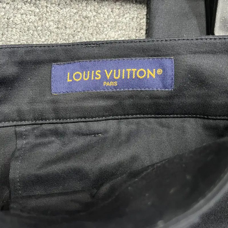 Louis Vuitton Louis Vuitton Black Cotton Casual Pants 0089 Size US 36 / EU 52 - 3 Thumbnail