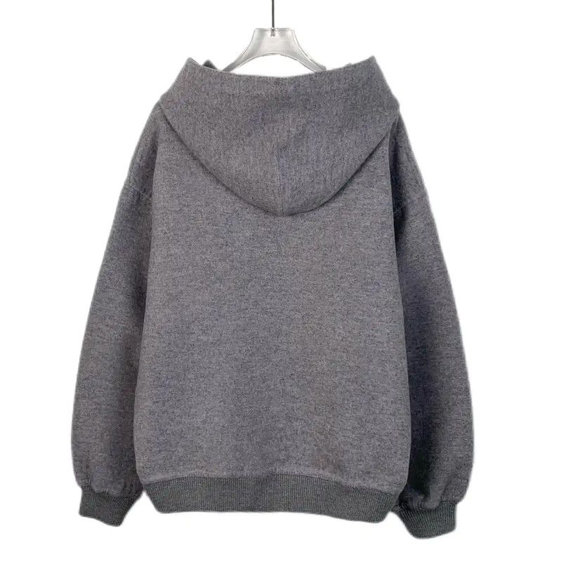 Louis Vuitton Louis Vuitton Gray Wool Hoodie for Men 0089 Size US S / EU 44-46 / 1 - 2 Thumbnail