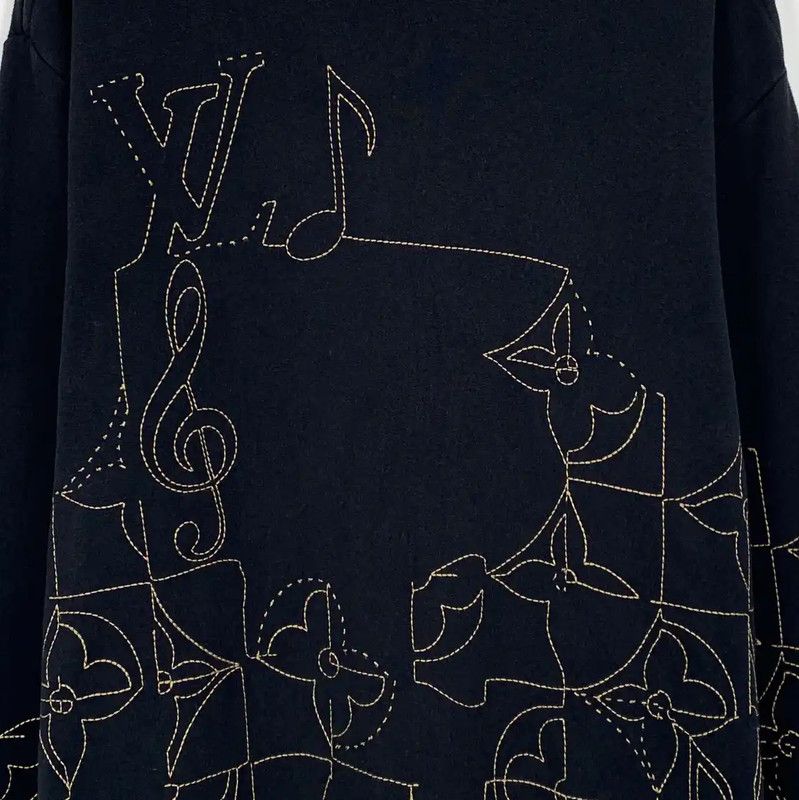 Louis Vuitton Louis Vuitton Men's Black Knit Sweater XXL 0089 Size US XXL / EU 58 / 5 - 4 Thumbnail