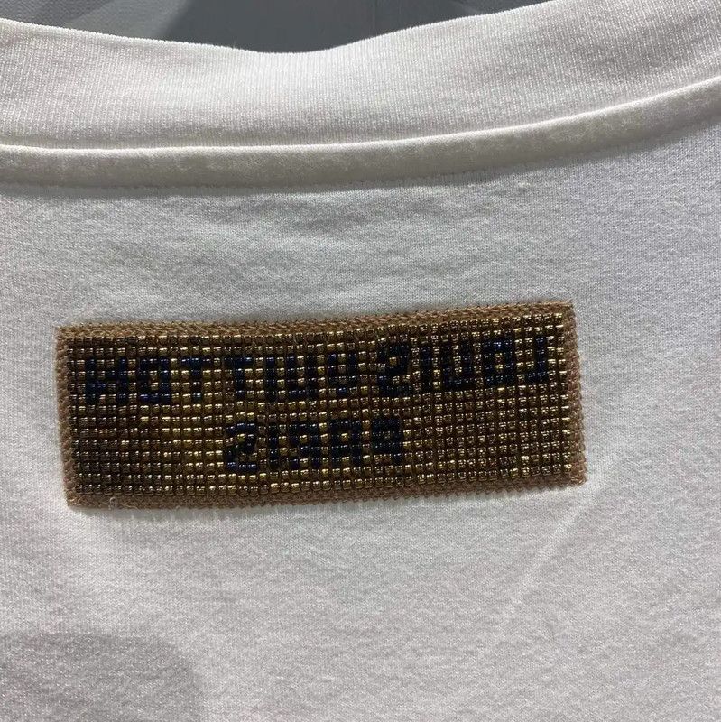 Louis Vuitton Louis Vuitton White Cotton XXL Men's T-Shirt 0089 Size US XXL / EU 58 / 5 - 3 Thumbnail