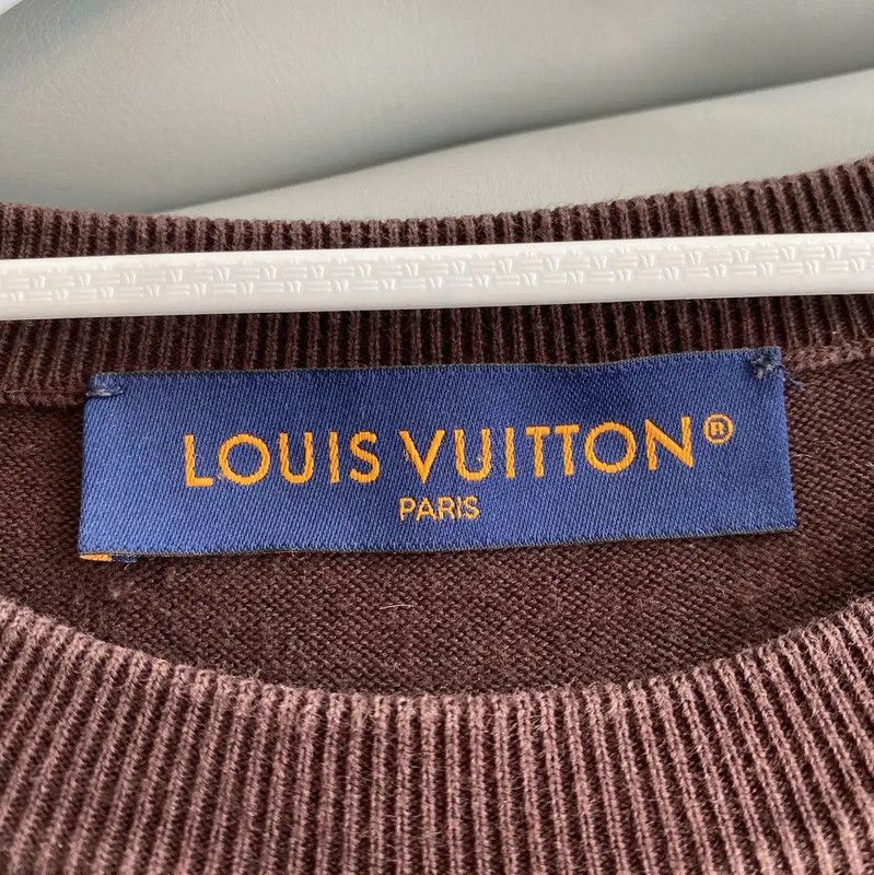 Louis Vuitton Louis Vuitton Brown Cotton Men's T-Shirt 0089 Size US XL / EU 56 / 4 - 3 Thumbnail