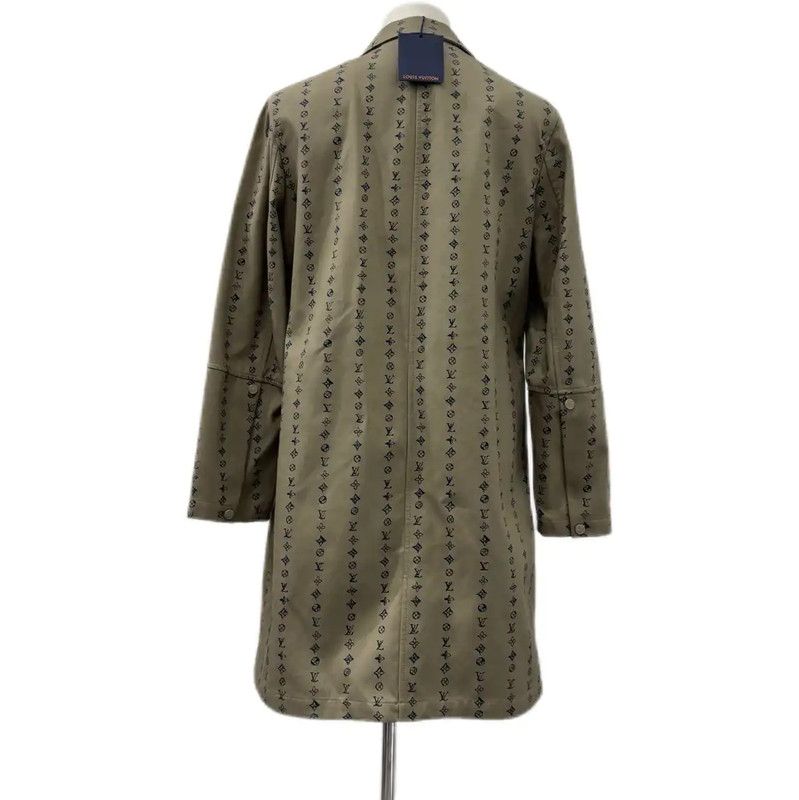 Louis Vuitton Louis Vuitton Khaki Cotton Men's Overcoat 0089 Size US M / EU 48-50 / 2 - 2 Thumbnail
