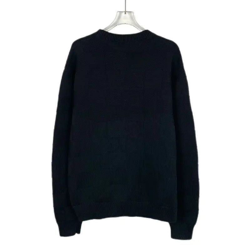 Louis Vuitton Louis Vuitton Black Cotton Knit Sweater for Men 0089 Size US XS / EU 42 / 0 - 2 Thumbnail
