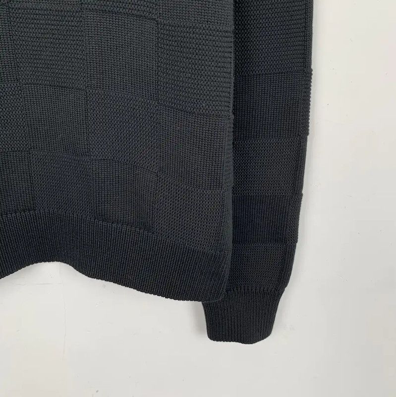 Louis Vuitton Louis Vuitton Black Cotton Knit Sweater for Men 0089 Size US XS / EU 42 / 0 - 4 Thumbnail