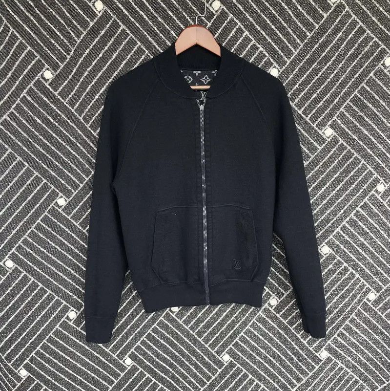 Louis Vuitton Louis Vuitton Black Wool Blend Bomber Jacket 0089 Size US M / EU 48-50 / 2 - 3 Thumbnail