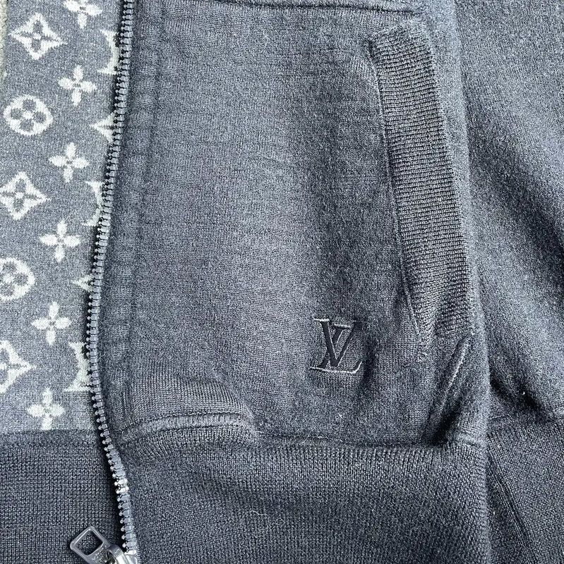 Louis Vuitton Louis Vuitton Black Wool Blend Bomber Jacket 0089 Size US M / EU 48-50 / 2 - 5 Thumbnail