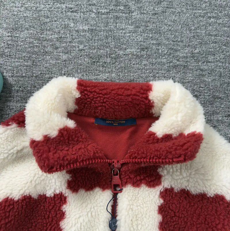 Louis Vuitton Louis Vuitton Red Wool Checker Jacket 0089 Size US S / EU 44-46 / 1 - 3 Thumbnail