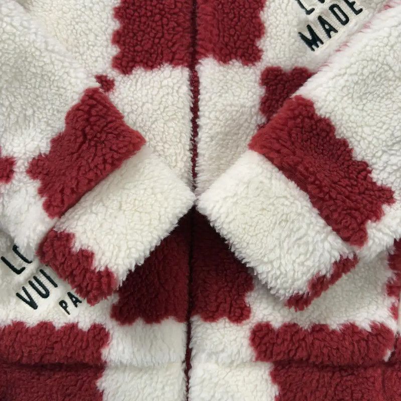 Louis Vuitton Louis Vuitton Red Wool Checker Jacket 0089 Size US S / EU 44-46 / 1 - 6 Thumbnail