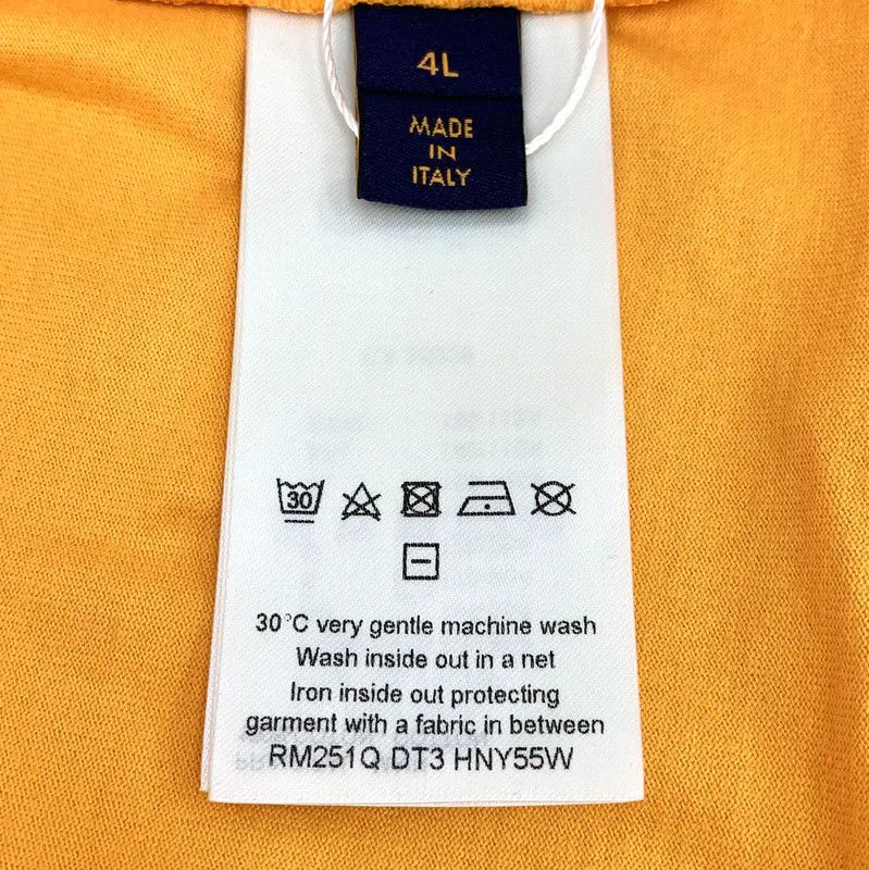 Louis Vuitton Louis Vuitton Orange Cotton Men's T-Shirt 0089 Size US L / EU 52-54 / 3 - 7 Thumbnail
