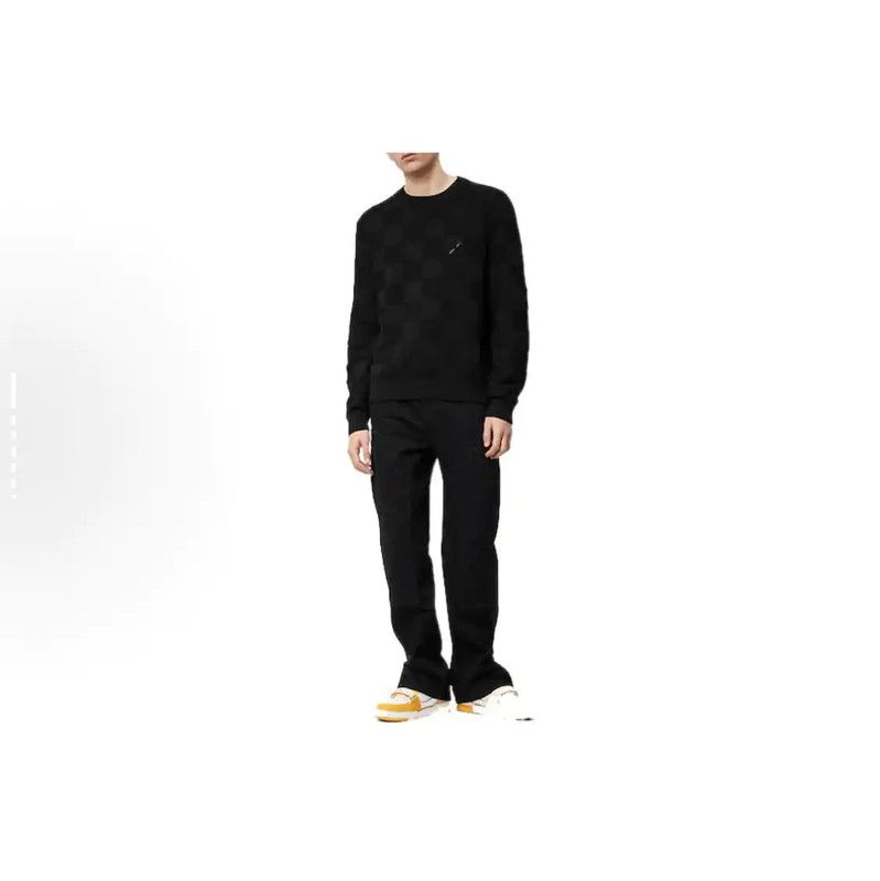 Louis Vuitton Louis Vuitton Black Wool Long Sleeve Sweater 0089 Size US M / EU 48-50 / 2 - 8 Thumbnail