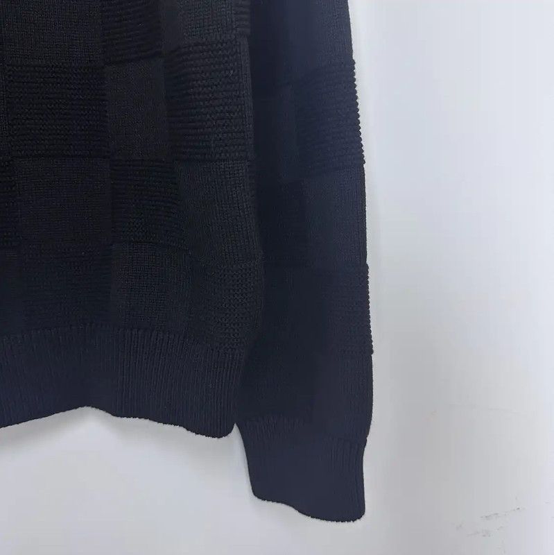 Louis Vuitton Louis Vuitton Black Wool Long Sleeve Sweater 0089 Size US M / EU 48-50 / 2 - 3 Thumbnail