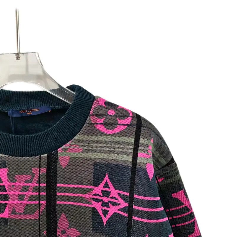 Louis Vuitton Louis Vuitton Men's Colorblock Polyester Sweatshirt 0089 Size US M / EU 48-50 / 2 - 4 Thumbnail