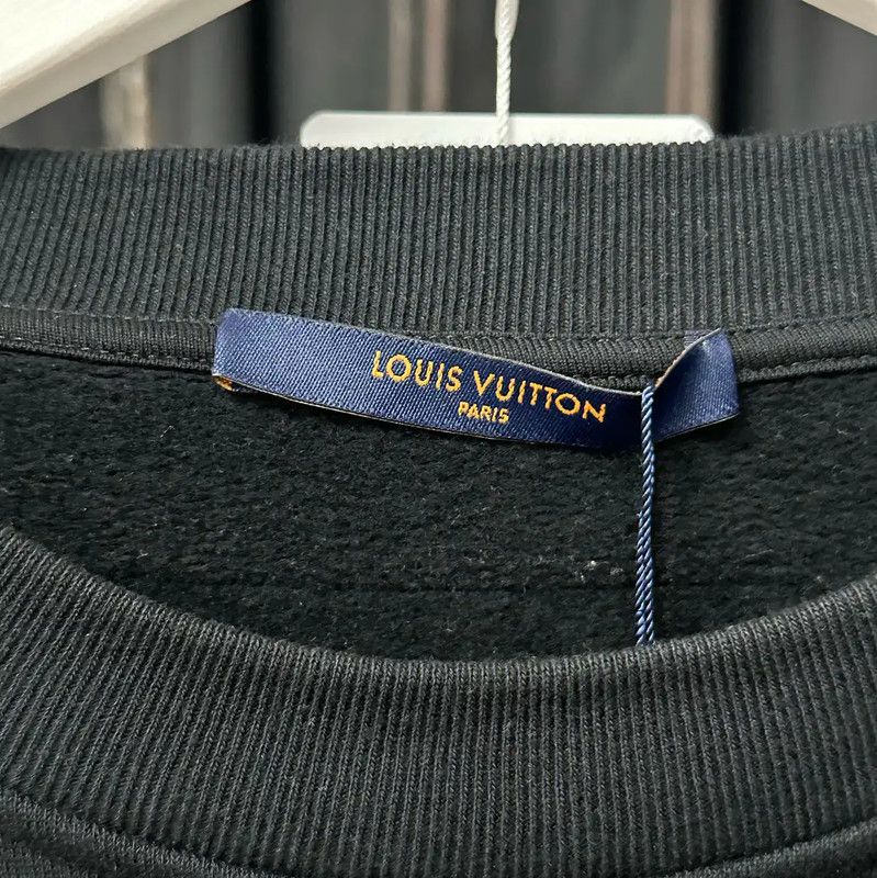 Louis Vuitton Louis Vuitton Men's Black Long Sleeve Sweatshirt 0089 Size US L / EU 52-54 / 3 - 7 Thumbnail